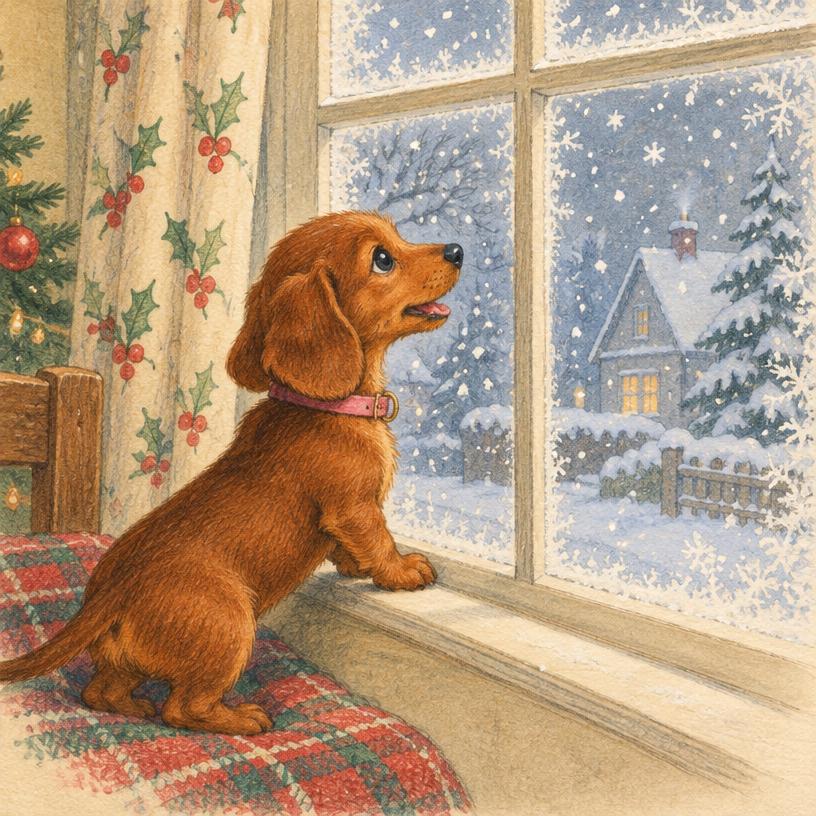 Beispielillustration Das grosse Schneeabenteuer, Seite 1