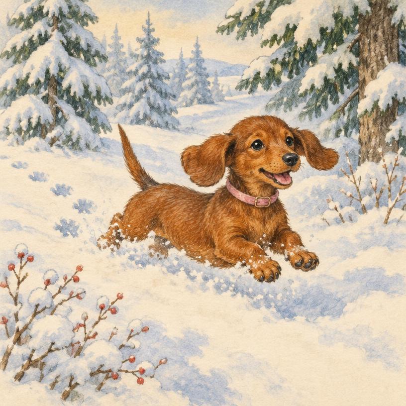 Beispielillustration Das grosse Schneeabenteuer, Seite 2